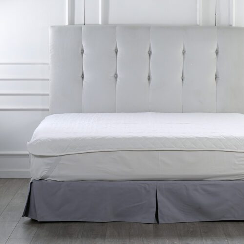 Full Size Elastic Band Fitted Mattress Protector Custom White Mattress Pad for 5 Star Hotels