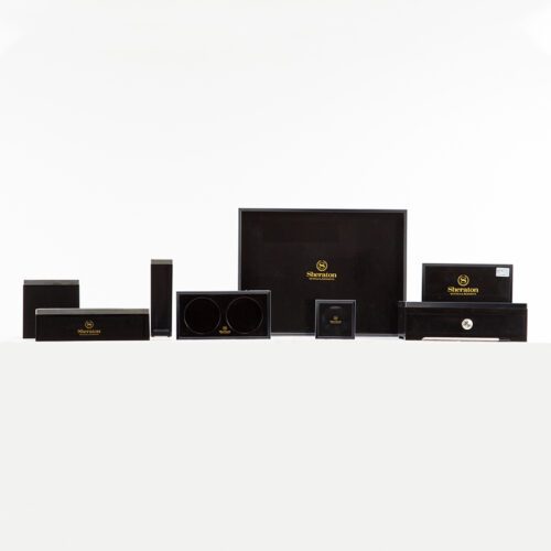 GALAXY Custom design luxury five 5 star Hotel supplies hospitality guestroom Leather item hotel amenities hotel supply