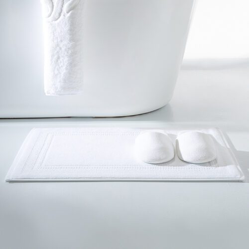 GALAXY Wholesale hotel SPA salon restaurant using 100% cotton plain white bath mat