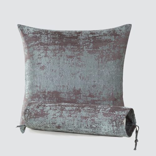 Galaxy Encasa Polyester Homes Decorative Cushion Cover 16 X 16 Inch (40 X 40 Cm) - L1 Orange - Floral Digital Printed, Large Square Pillow Case For Chair, Seat, Bed, Office & Home (Set Of 2)