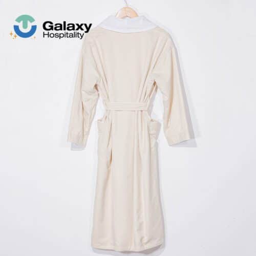 5-Star Luxury Pure Cotton Embroidered Hotel Bathrobe Custom Logo