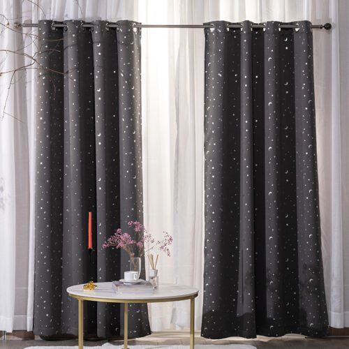 Luxury Faux Linen Shower Curtain Eco-Friendly Boho Waterproof Polyester