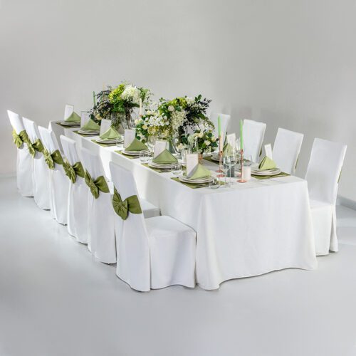 GALAXY wholesale cheap white wedding table linens direct from China factory