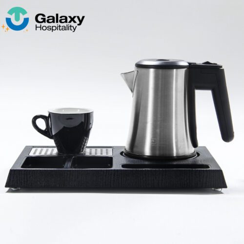 GALAXY Stainless Steel Electric Kettle – Cordless 360° Base, Boil-Dry Protection, Ideal for Hotel Room Hospitality Use