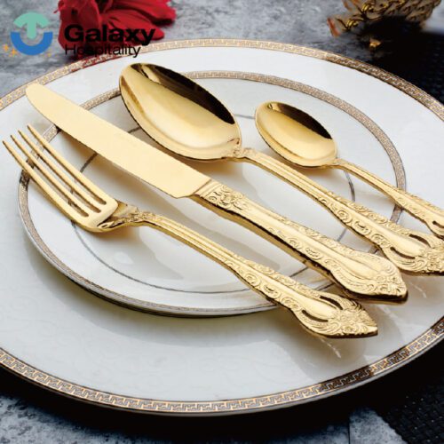 Luxury Gold Plated Flatware Sets Wholesale Cutlery