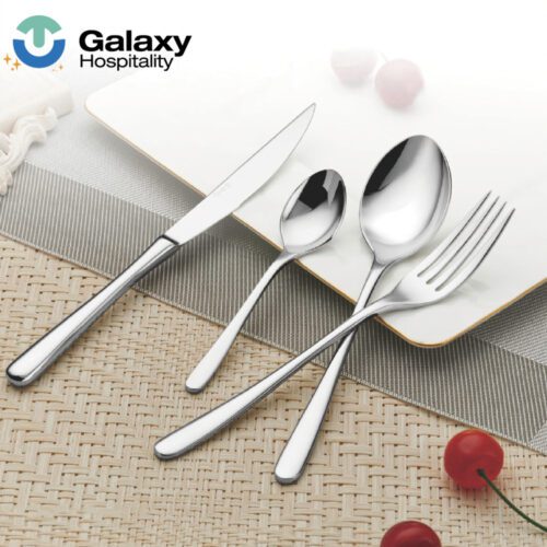 Luxury Mirror Polished Stainless Steel Silverware Set for Weddings and Restaurants