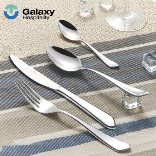 20-Piece Stainless Steel Square Handle Cutlery Set for Dining & Parties