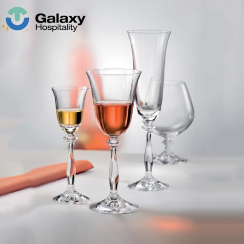 Premium Crystal Wine & Whiskey Glass Stemware for Hotel & Restaurant Use