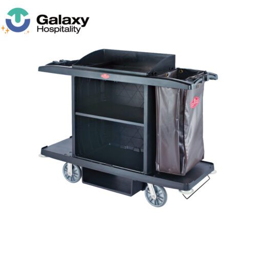 GALAXY Hotel Stainless steel Housekeeping Carts Service Maid Trolley/laundry trolley housekeeping carts