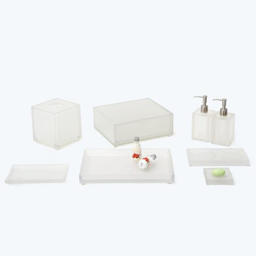 GALAXY New Arrival Home&Hotel Washroom Accessories 6 Pcs Bathroom Accessories Set Resin Bathroom Set