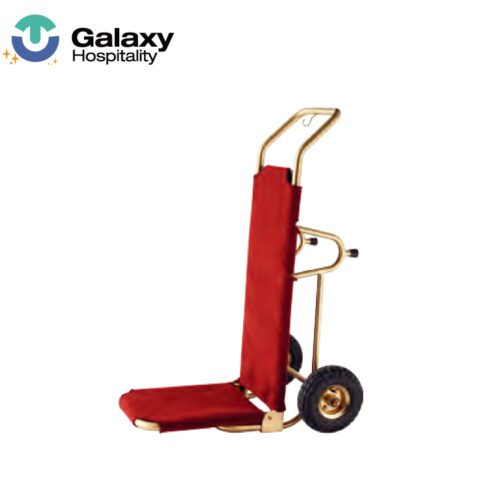 Galaxy High quality Stainless Steel 4 Wheel Hotel Durable Luggage Cart