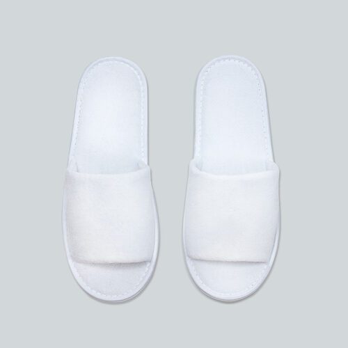 GALAXY OEM Customized Factory High Quality Custom Bedroom Travel Disposable Terry Women Men Washable Hotel Slippers Shoes