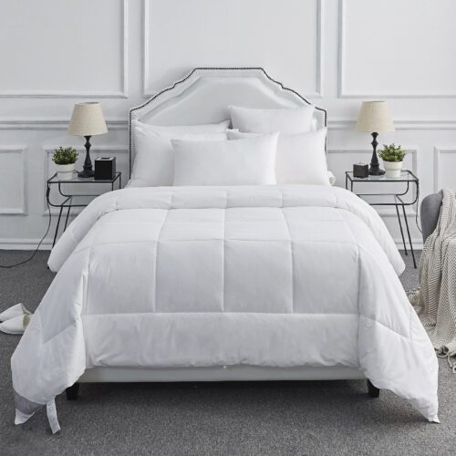 Galaxy High Quality Cheap Duvets 100% Cotton Hotel Comforter King Size White Four Season Duvet Hotel