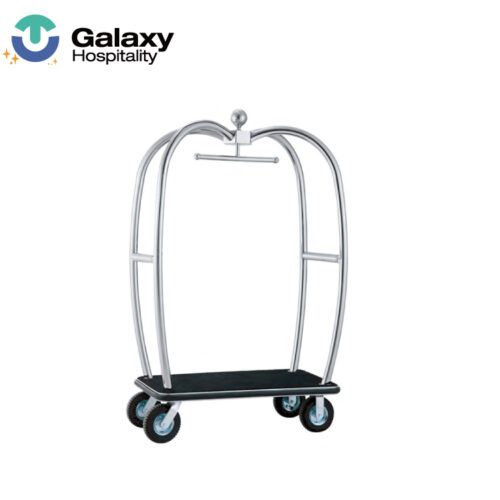 Galaxy hot sale high quality hotel lobby luggage cart for hotel and resort stainless steel luggage cart trolley cart Factory Price