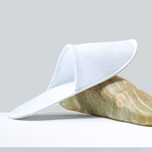 Galaxy Hotel Guest Room Slippers Embroidery Logo Velour Customized Cotton Hotel Slipper