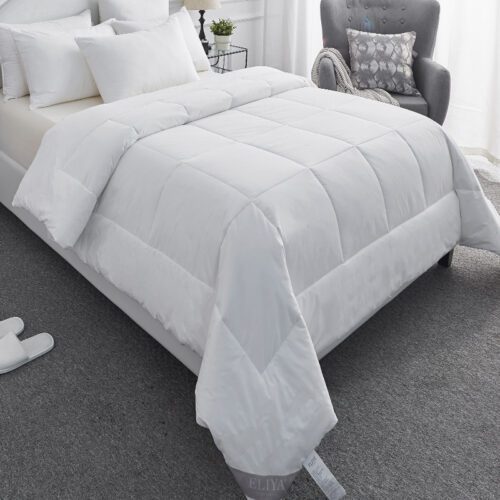 Five-Star Hotel Goose Down Duvet 100% Cotton Jacquard Tribute Satin Quilt