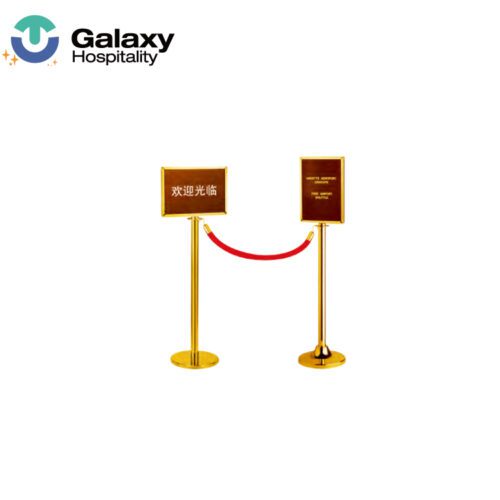 GALAXY High Quality Traffic Barrier Safety Queue Retractable Rope Belt Concert Crowd Control Stanchion Post Plastic Hotel Railing Stand