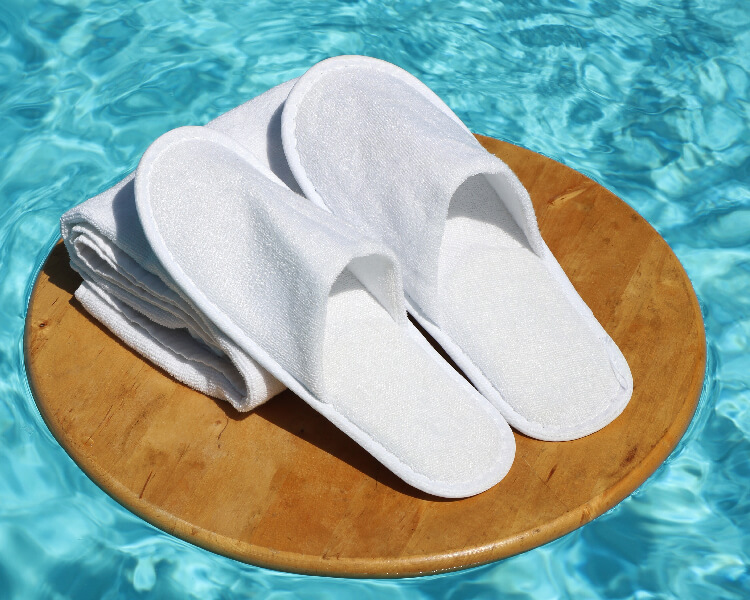 Towel slippers hot sale